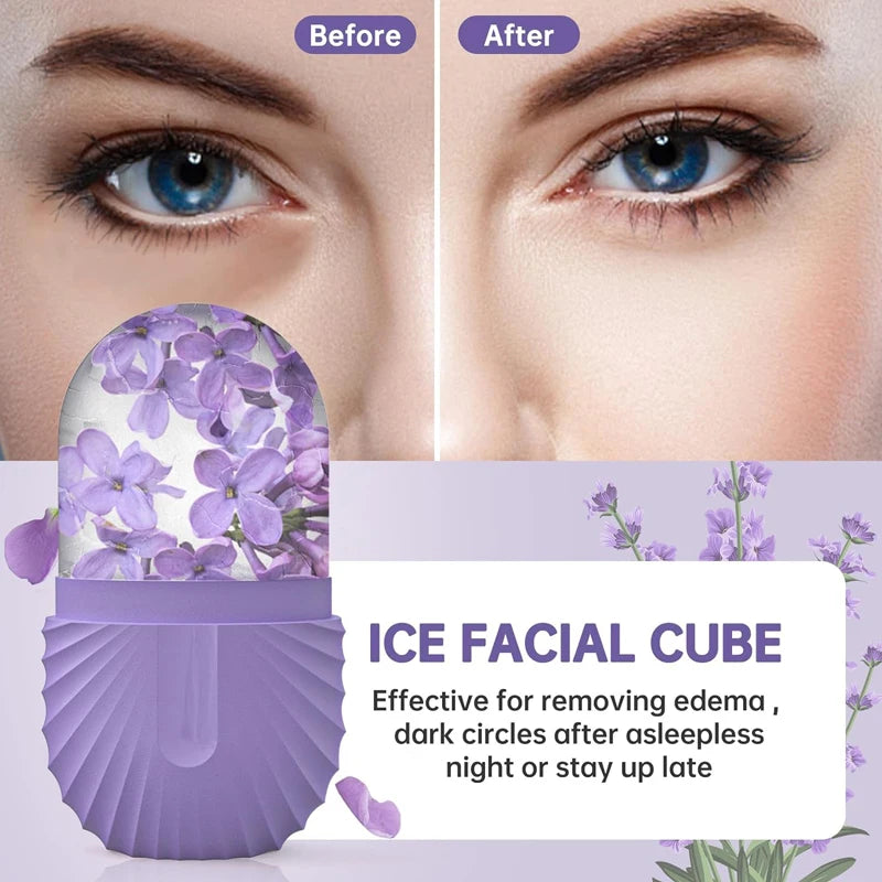 Rouleau de glace visage