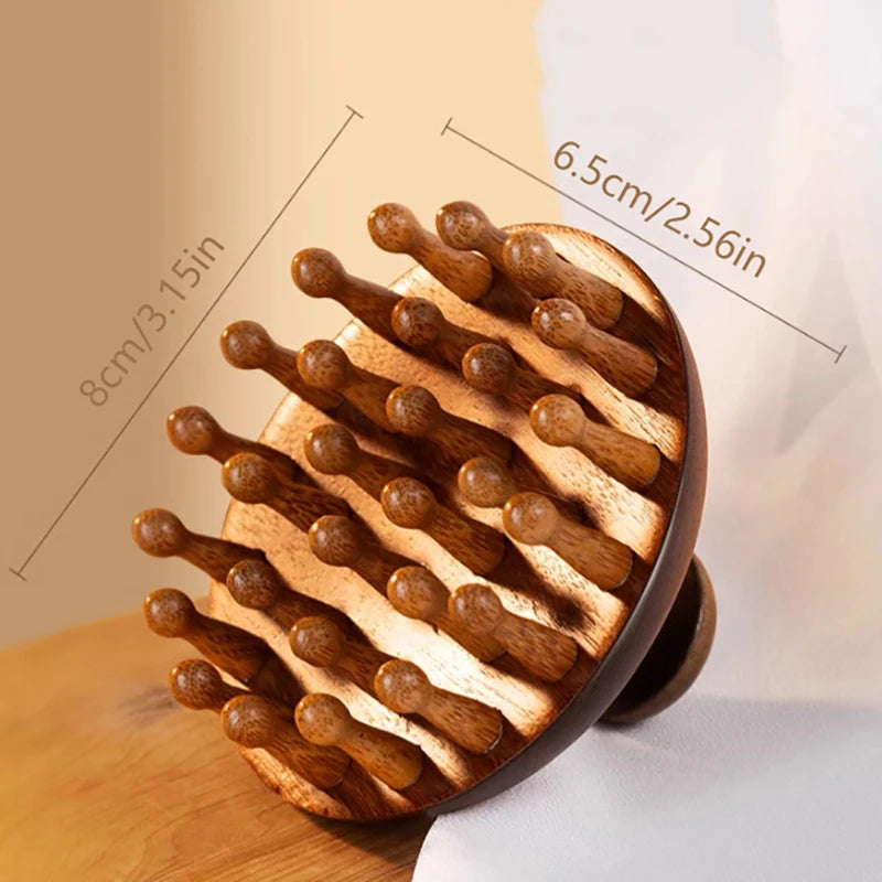 Peigne de Massage Multifonction en Bois