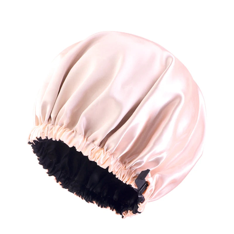 Grand Bonnet en Satin Ajustable